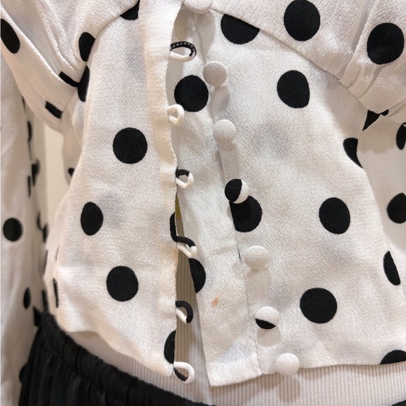 AGGI By HALEWSKI Alicia Bit Of White Blouse Size 2 - Picture 3 of 9